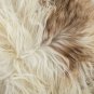 Aydin Sheepskin Throw Natural Soft Wool Handmade Beige Brown , 2'3"x3'8" #538