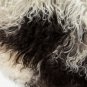 Aydin Sheepskin Pelt Handmade Natural Soft Wool , Cream Black 2'3"x3'2" #460
