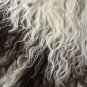 Aydin Sheepskin Pelt Handmade Natural Soft Wool , Cream Black 2'3"x3'2" #460