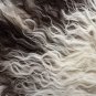 Aydin Sheepskin Pelt Handmade Natural Soft Wool , Cream Black 2'3"x3'2" #460