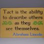 Carved Sign: Abraham Lincoln Quote