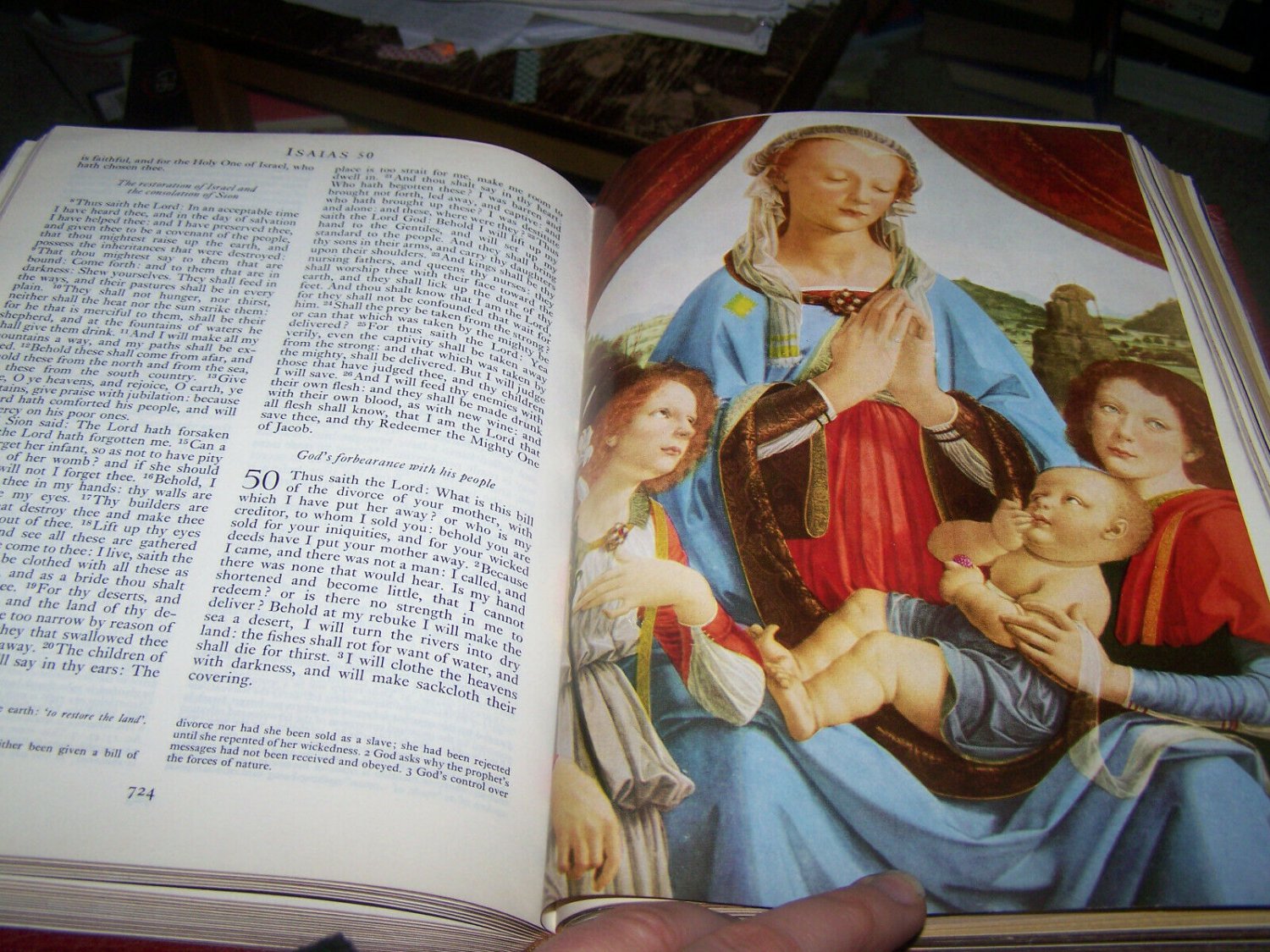 Large Catholic Holy Bible Old Testament Douay Text Nt And Psalms