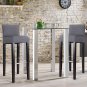 2 pcs Fabric Bar Stools (Beige)