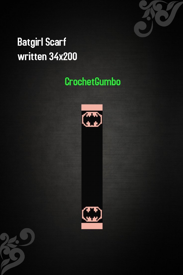 Batman Scarf Pink