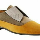 Handmade Men's Leather suede Loafers and slip ons designer custom shoes-901