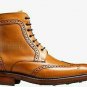 Handmade Men's Leather Lace-Up Derby Wingtip Ankle Marching Stylish Boots-909