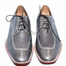 Handmade Men’s Leather Gray Color Split Toe Lace up Premium Quality Shoes-867