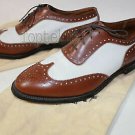 Handmade Men's Leather Two Tone Custom Oxfords shoes Spectators dress shoes-859