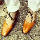 Handmade Men's Leather Loafers & Slip Ons Custom dress Top Quality Shoes-814