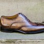 Handmade Men's Leather Lace up Oxfords Wingtip  Fashion Custom Dress Shoes-570