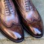 Handmade Men's Leather Lace up Oxfords Wingtip  Fashion Custom Dress Shoes-570