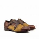 Handmade Men's Leather New Tweed Tassel Loafers for Men Custom Made Shoes-519