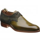 Handmade Men's Leather Oxfords Olive Green Super Stylish Custom Made Shoes-899