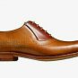 Handmade Men's Leather Two Tone Oxford Wingtip Whole Cut Brown Lace-Up Shoes-919