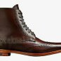 Handmade Women's Leather Oxford Brogue Formal Ankle Premium Quality Boots-949