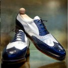 Handmade Men's Leather Oxfords Wingtip Formal Latest Fashion Stylish Shoes-791