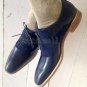 Handmade Men's Leather New high quality two tone leather custom made Shoes-449