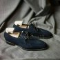 Handmade Men's Leather New Black High Quality Luxury Oxfords wingtips Shoes-276