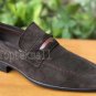 Handmade Men's Leather Brown Suede Loafers & Slip Ons Formal Moccasins Shoes-476