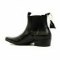 Handmade Men's Leather Black Chelsea  Ankle High Formal Casual Wear Boots-613