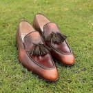 Handmade Men's Leather New Formal Dress  Loafers & Slip-Ons driving shoes-473