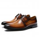 Handmade Men's Leather Genuine Oxford Stylish Brogue Wingtip Lace up Shoes-58