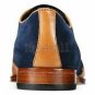 Handmade Men's Leather Wingtip Tan Navy Blue Suede Dress Formal Dress Shoes-140