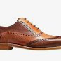 Handmade Men's Leather Two Tone Brown And Tan Oxford Brogue Wingtip New Shoes-15