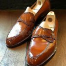 Handmade Men's Leather Dress Tan Color Wedding Fashion Monk Straps Shoes-393