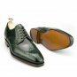 Handmade Men's Leather Dark Green Formal Oxford Brogue Dress Wingtip Shoes-93
