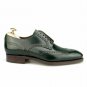 Handmade Men's Leather Dark Green Formal Oxford Brogue Dress Wingtip Shoes-93