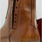 Handmade Men's Leather Brown Chelsea Formal Dress High Ankle Stylish Boots-623