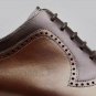 Handmade Men's Leather Oxfords Wingtip Premium Brown Custom Made Dress Shoes-939
