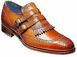 Handmade Men's Leather Unique Superb Brown Double Monk Straps Buckles Shoes-311