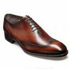 Handmade Men's Leather Oxfords Brogue Wingtip Brown Formal Stylish New Shoes-1