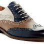 Handmade Men&acirc;��s Leather Oxfords Wingtip Plain Multi Color Casual New Shoes-115