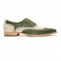 Handmade Men's Leather High Quality Two Tone Custom  Made Dress Oxfords Shoes-46