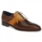 Handmade Men's Leather Oxfords TWO TONE FORMAL CASUAL LACE UP Fashion Shoes-118