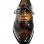 Handmade Men's Leather Oxfords Wingtip Multicolor Premium Brogue Dress Shoes-264