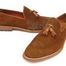 Handmade Men's Leather New PURE SUEDE MOCCASINS Loafers & Slip Ons Shoes-116
