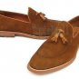 Handmade Men's Leather New PURE SUEDE MOCCASINS Loafers & Slip Ons Shoes-116