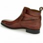 Handmade Men's Leather JODHPUR STYLE REAL LEATHER BROWN ANKLE BOOTS-670