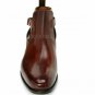 Handmade Men's Leather JODHPUR STYLE REAL LEATHER BROWN ANKLE BOOTS-670