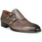 Handmade Men's  Leather Brown double monk strap dress Formal Shoes-913
