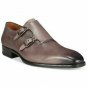 Handmade Men's  Leather Brown double monk strap dress Formal Shoes-913