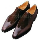 Handmade Men's Leather Wingtip Stylish Fashion Dress Fashion Oxfords Shoes-369