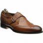 Handmade Men's Leather Brown Wingtip Stylish Monk Straps Dress Stylish Shoes-368