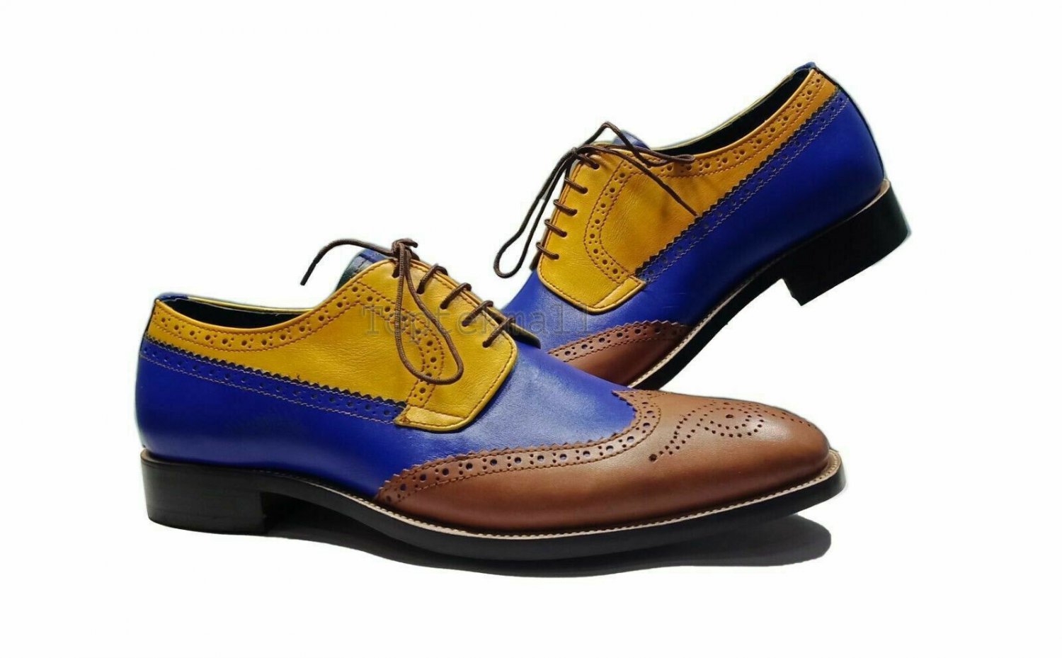 Handmade Men's Leather Oxfords Multi Color Party Wear Premium shoes-695