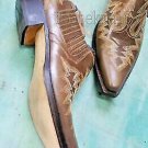 Handmade Men's Leather Super Mexican Embroidered Cowboy Taxes Western Boots-632