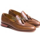 Handmade Men's Leather Loafers and Slip Ons Fashion Formal Luxury Shoes-482
